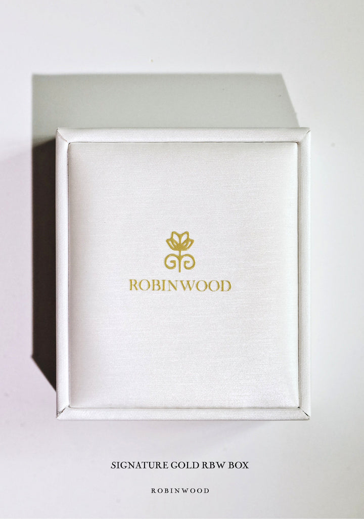 SIgnature Box, RBW Gold Monogram Jewelry Box