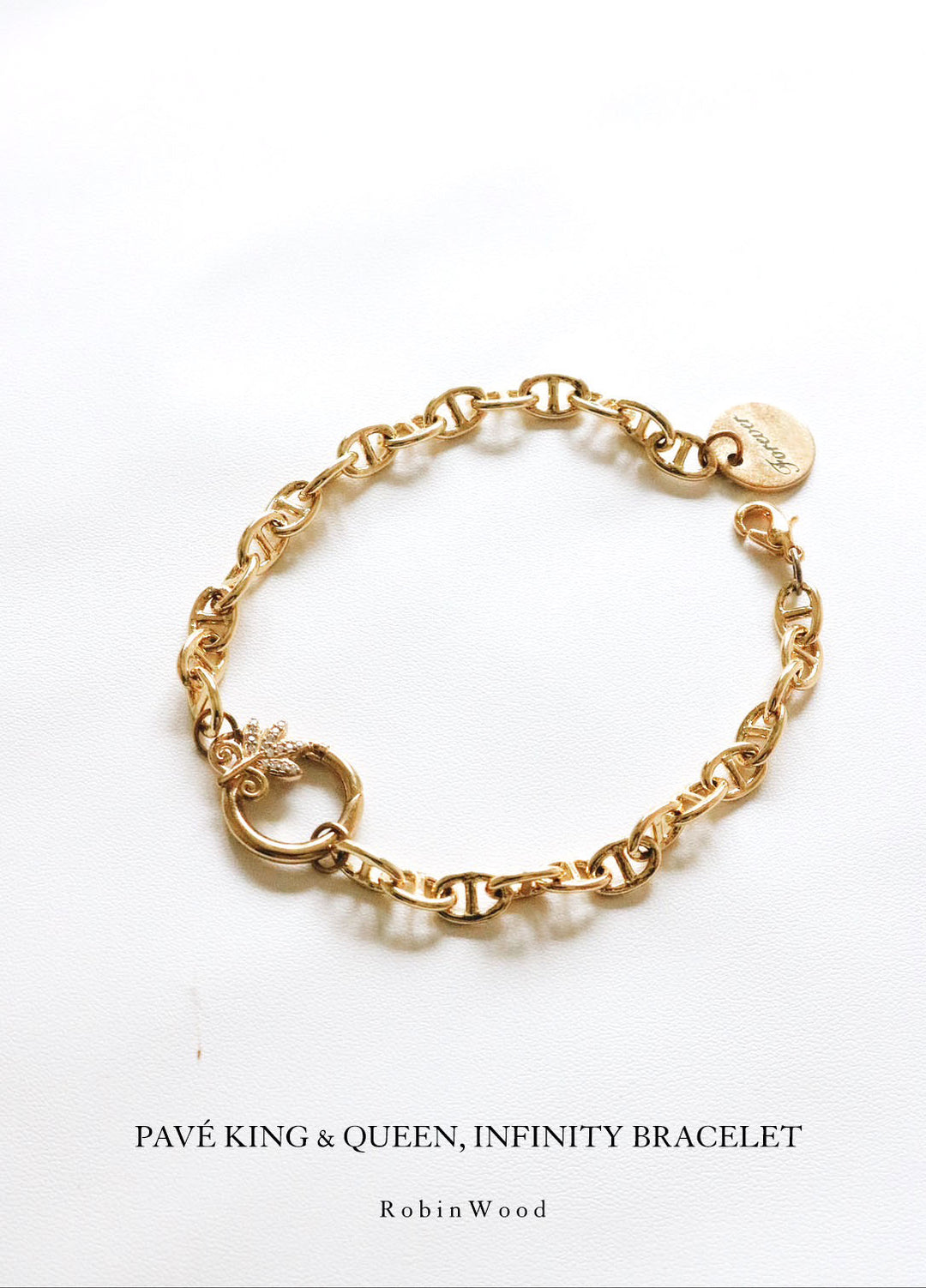 LIMITED COLLECTION'S " PAVÉ KING & QUEEN Infinity Bracelet ", 2024 AWARD DESIGN, BY ROBINWOOD