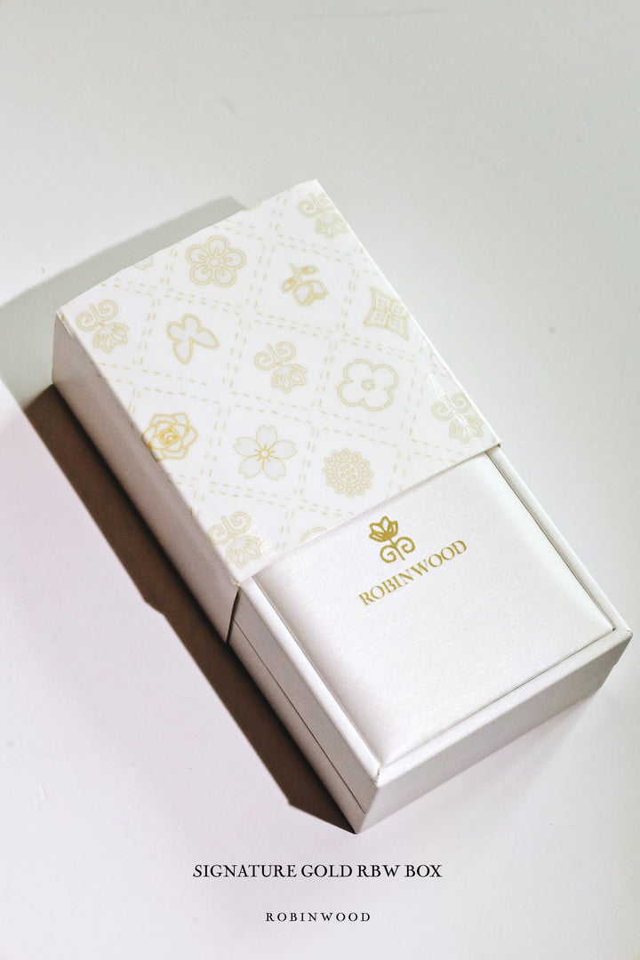 SIgnature Box, RBW Gold Monogram Jewelry Box