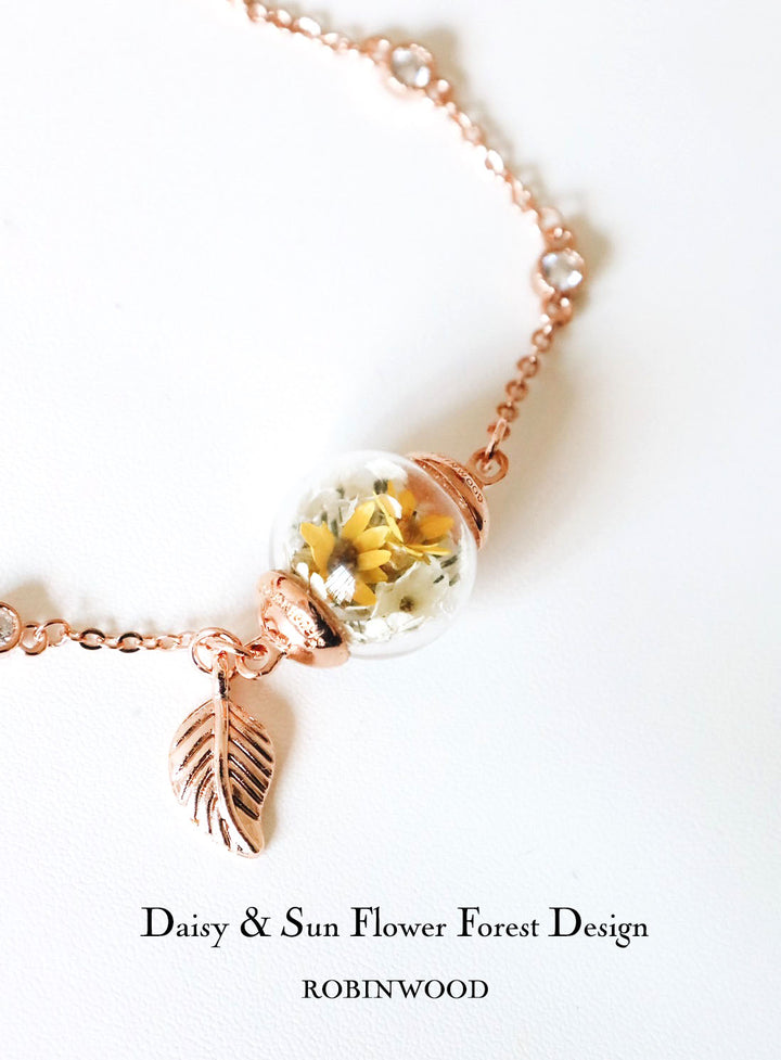 APRIL COLLECTION'S " PAVÉ SOLIDER CHAIN & LUCKY  SUN FLOWER DESIGN " ROBINWOOD