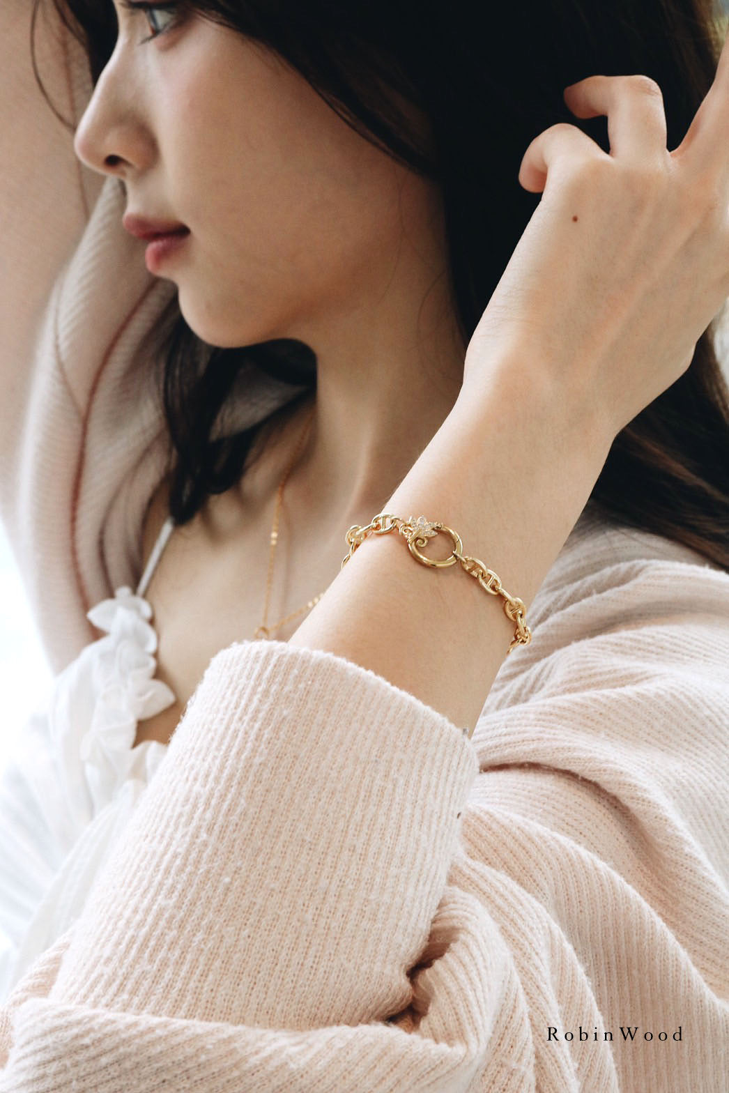 LIMITED COLLECTION'S " PAVÉ KING & QUEEN Infinity Bracelet ", 2024 AWARD DESIGN, BY ROBINWOOD