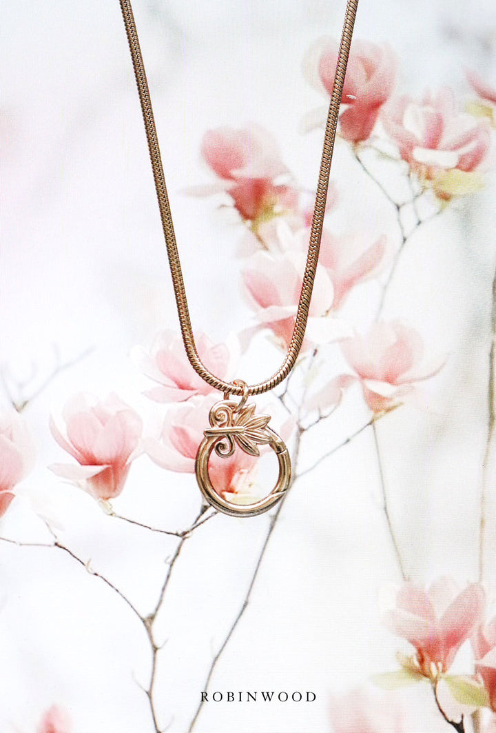" LIMITED COLLECTION'S " KING & QUEEN ROSE GOLD SNAKE NECKLACE, 2023 AWARD DESIGN, BY ROBINWOOD