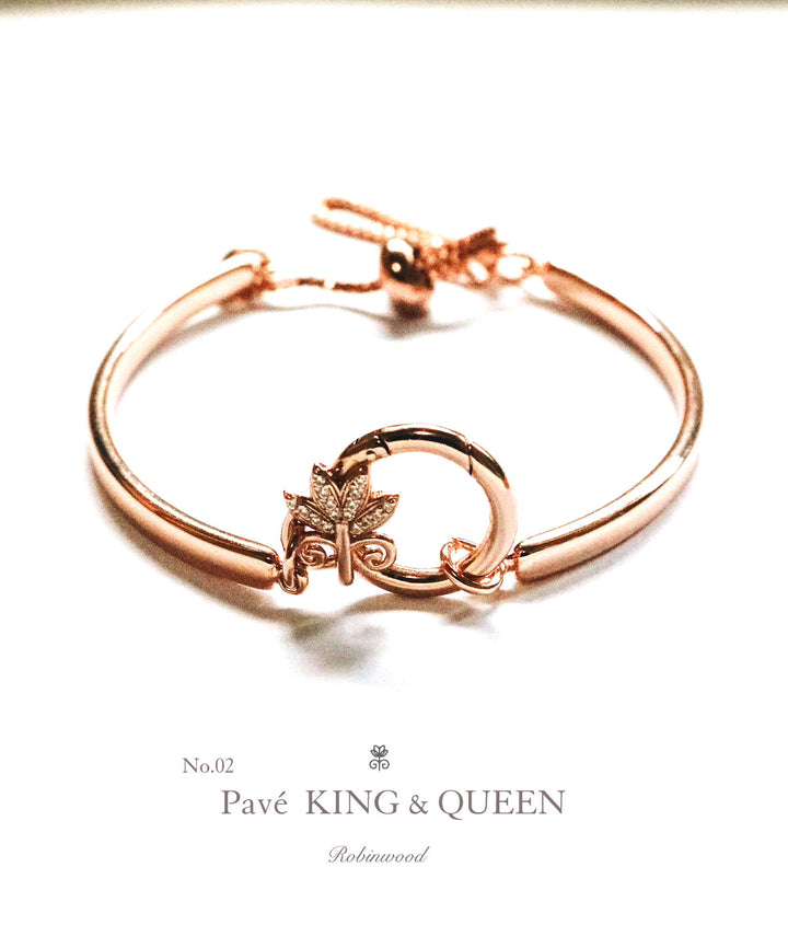 LIMITED COLLECTION'S " PAVÉ KING & QUEEN CUFF BRACELET ", 2023 AWARD DESIGN, BY ROBINWOOD