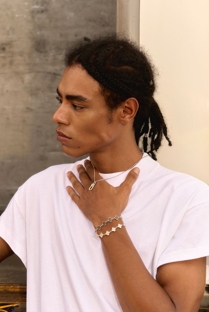 Limited Collection's " Fleur-De-Lis Clover Signature Bracelet, RobinWood