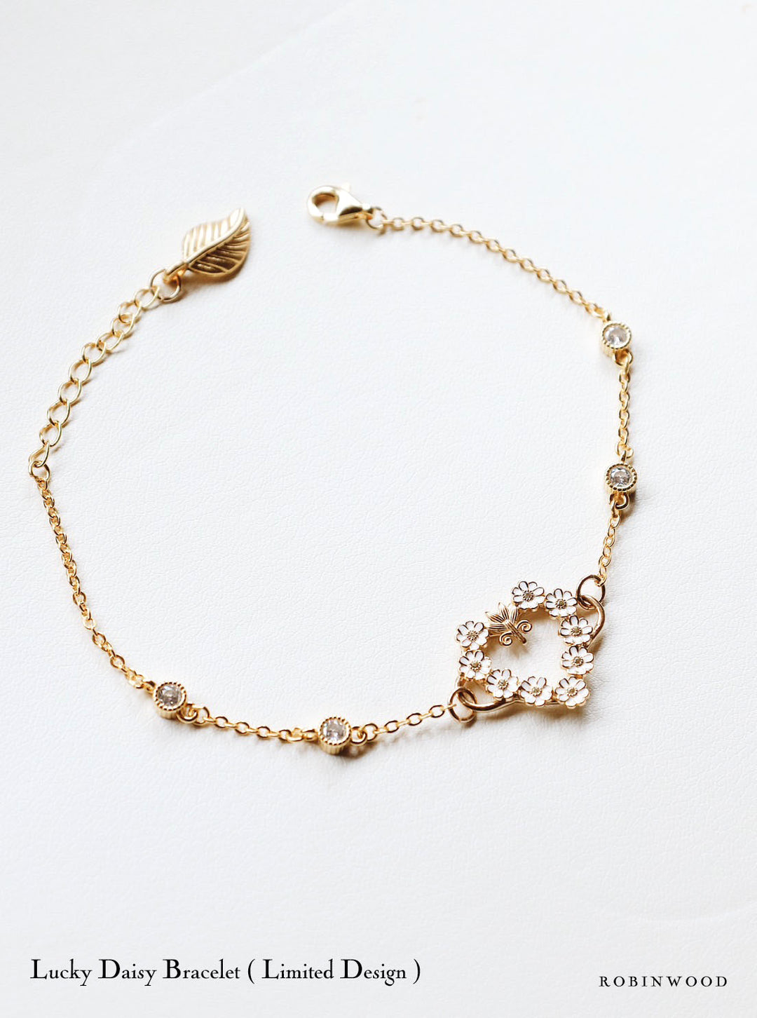LIMITED DAISY COLLECTION'S : LUCKY DAISY SIGNATURE ADJUSTABLE SIZE BRACELET, ROBINWOOD MASTERPIECES