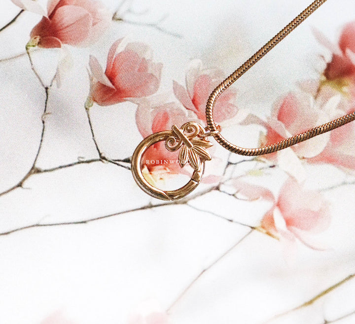 " LIMITED COLLECTION'S " KING & QUEEN ROSE GOLD SNAKE NECKLACE, 2023 AWARD DESIGN, BY ROBINWOOD