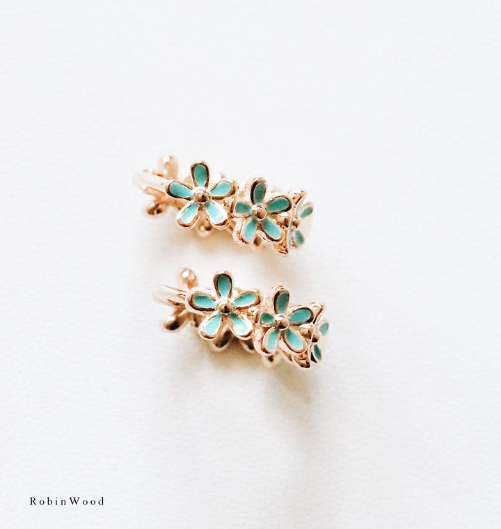 Limited Collection's " Winter Forget Me Not Earrings ", Robinwood, Masterpieces