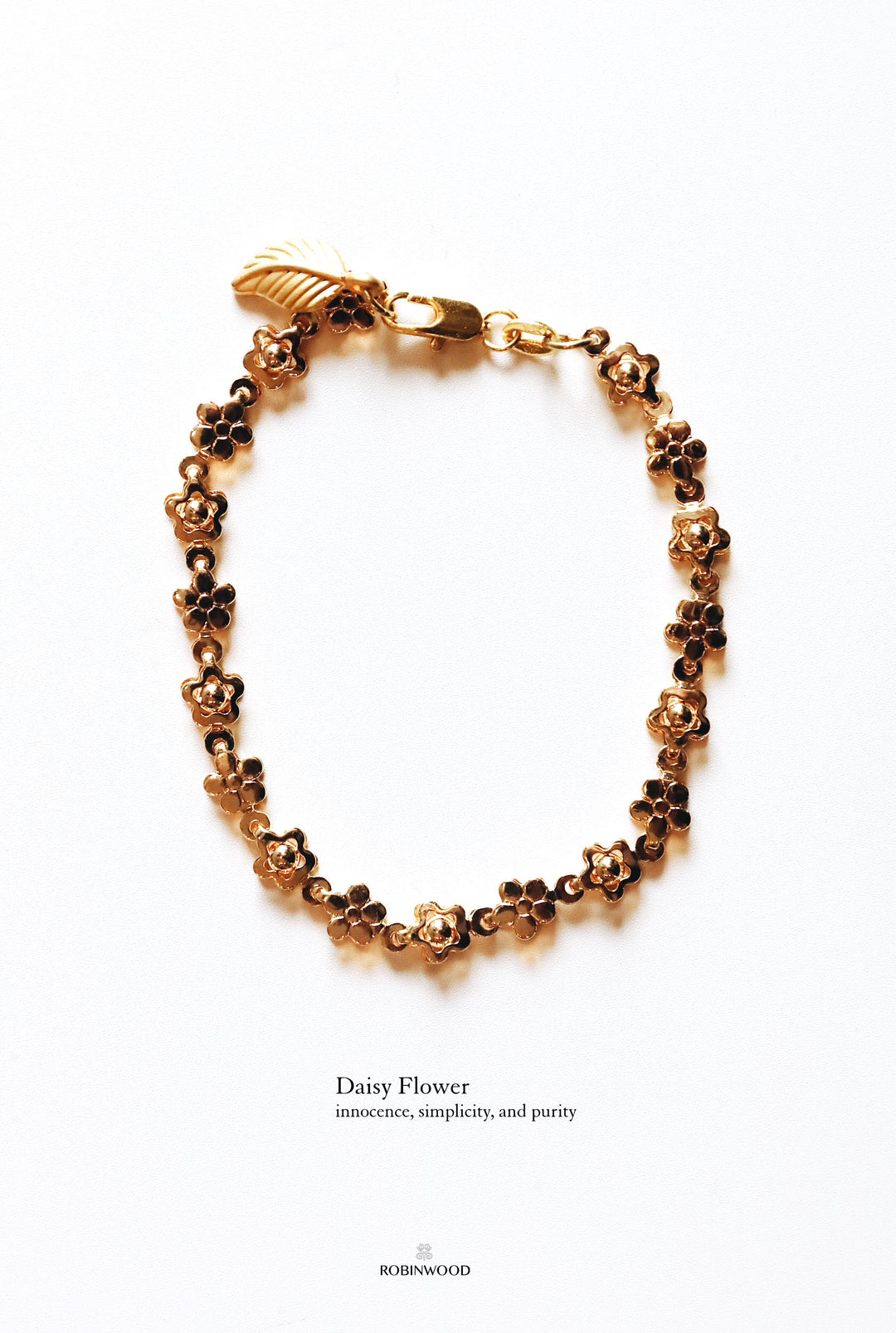 " Limited Collection " Autumn Daisy Gold Bracelet, Robinwood Masterpieces