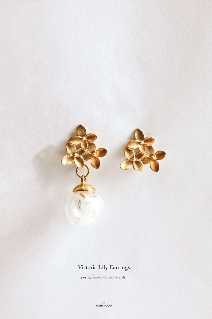 Limited Victoria Lily Earrings, Fall/Winter 2025