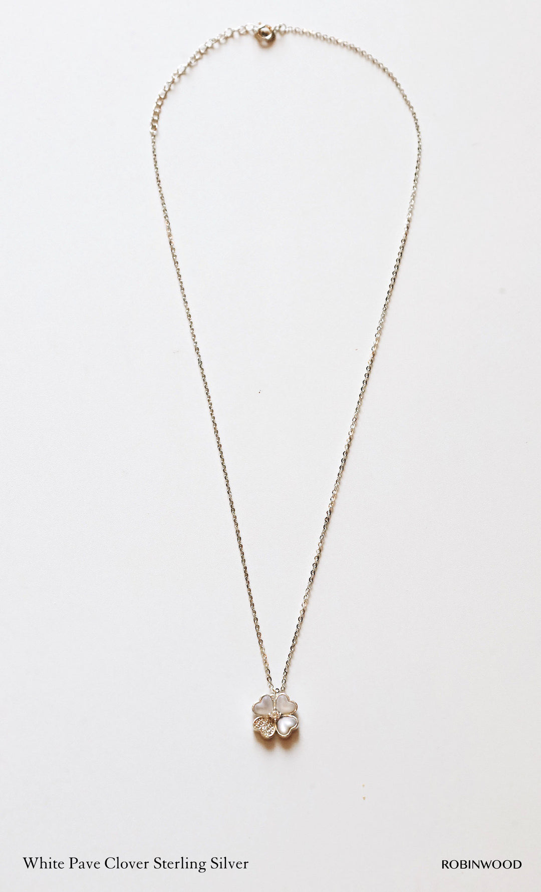 Limited Collection's " 92.5 Sterling Silver Swarovski White Clover " , Robinwood, Masterpieces Design