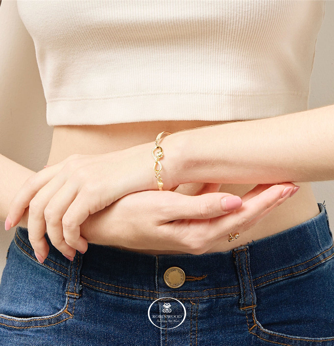 Limited Clover Collection's " Infinity Clover ADJUSTABLE CUFF BRACELET, ROBINWOOD MASTERPIECES
