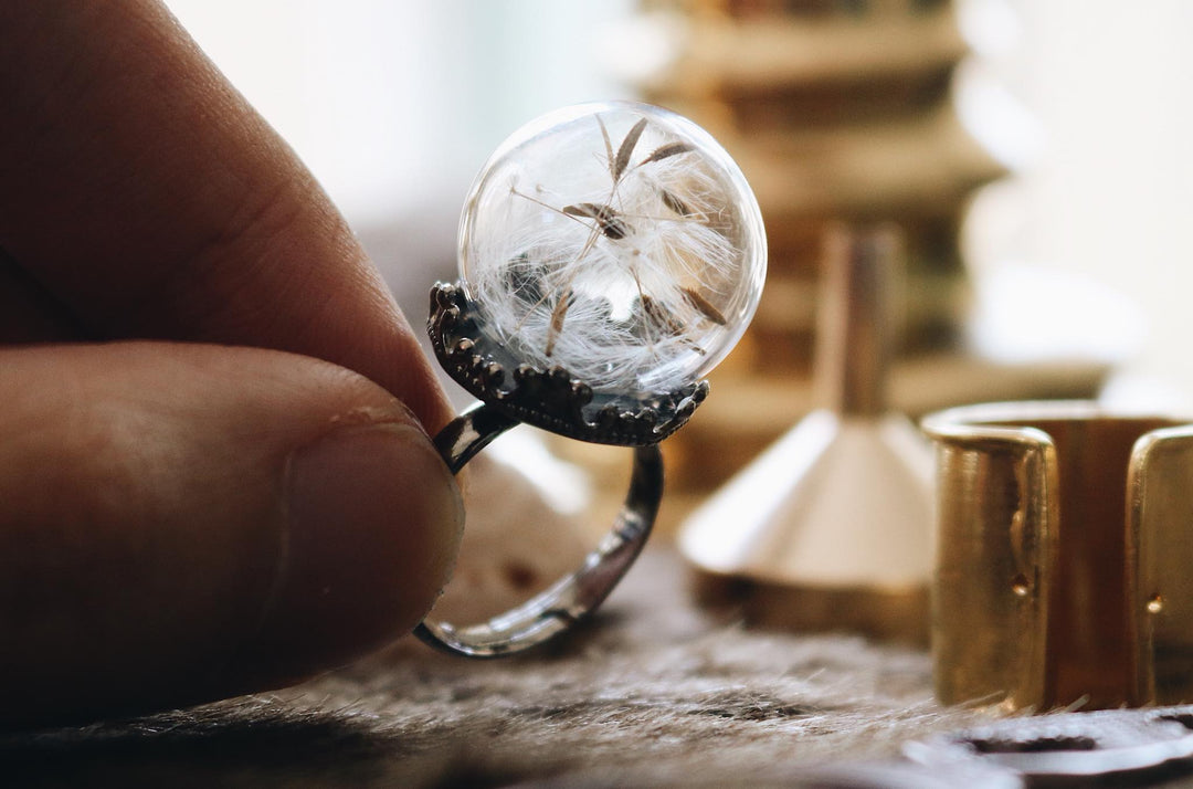 92.5 K Sterling Silver craft with “Dandelion Seeds” - robinwood