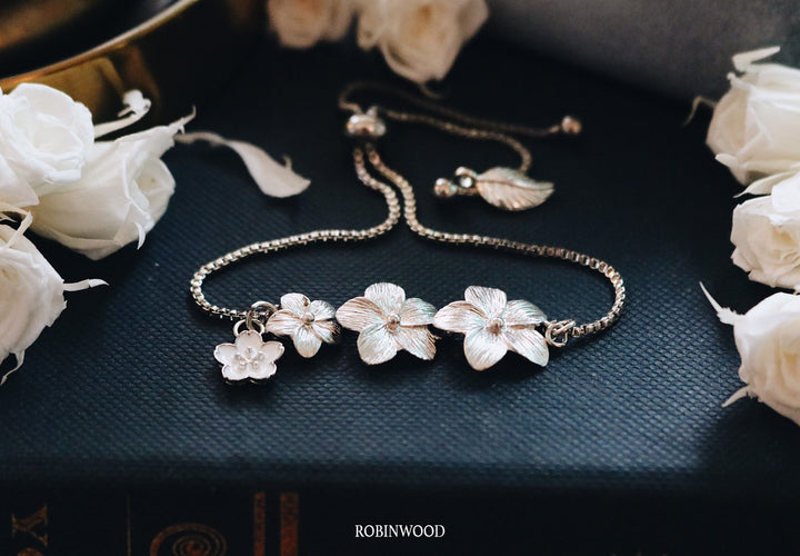 พิเศษพฤษภาคม "92.5 K เงินสเตอร์ลิง Elder White Elizabeth Flower Edition", การออกแบบสร้อยข้อมืองูเงิน, ผลงานชิ้นเอก, 88ชิ้น, yut sila