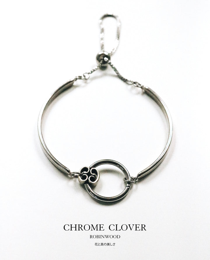 " Men Limited Collection's " Chrome Clover Bracelet, 2022 Award Design, By Robinwood