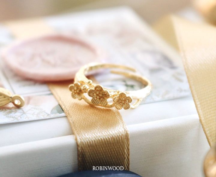 โปรโมชั่นของเดือน, คอลเลกชันมิถุนายนของ "แหวนทองเดซี่, เติมทอง14 K, ปรับขนาดได้, robinwood,