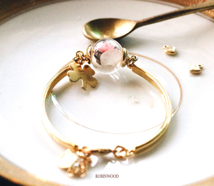 " December Collection " SAKURA Forest Design, Rosegold Cuff Bracelet Design, Robinwood