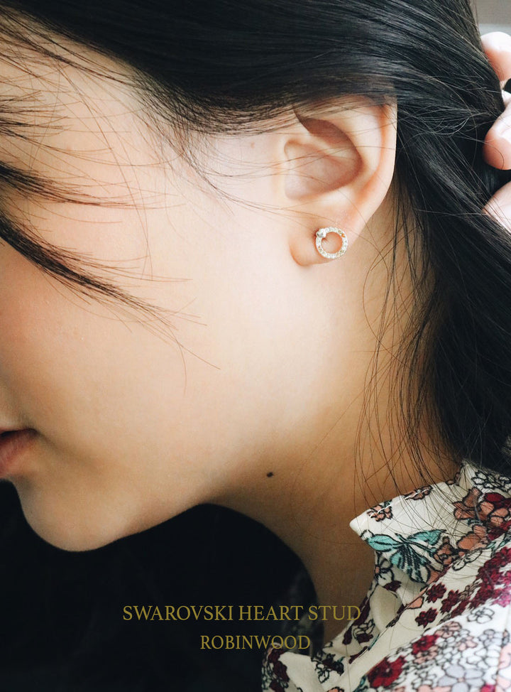 July Collection " Swarovski Heart Series", 92.5 K Sterling Silver, Robinwood