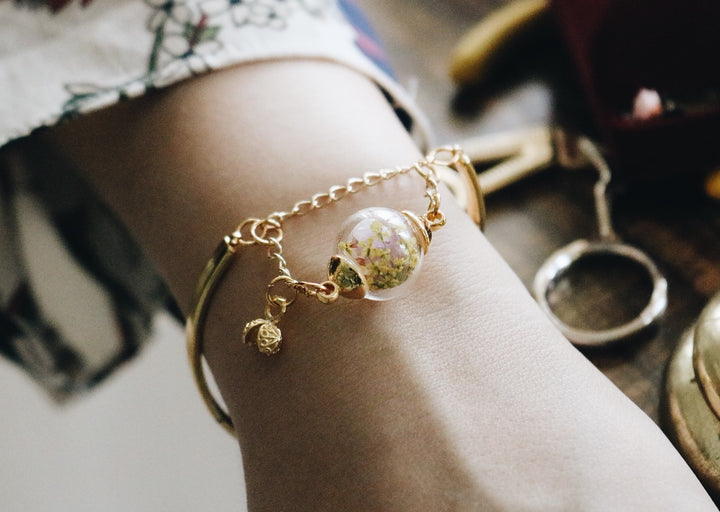 14K Gold Unique design with Yellow gold Queen anne lace english bracelet, Gifts, Classic Gold, Robinwood