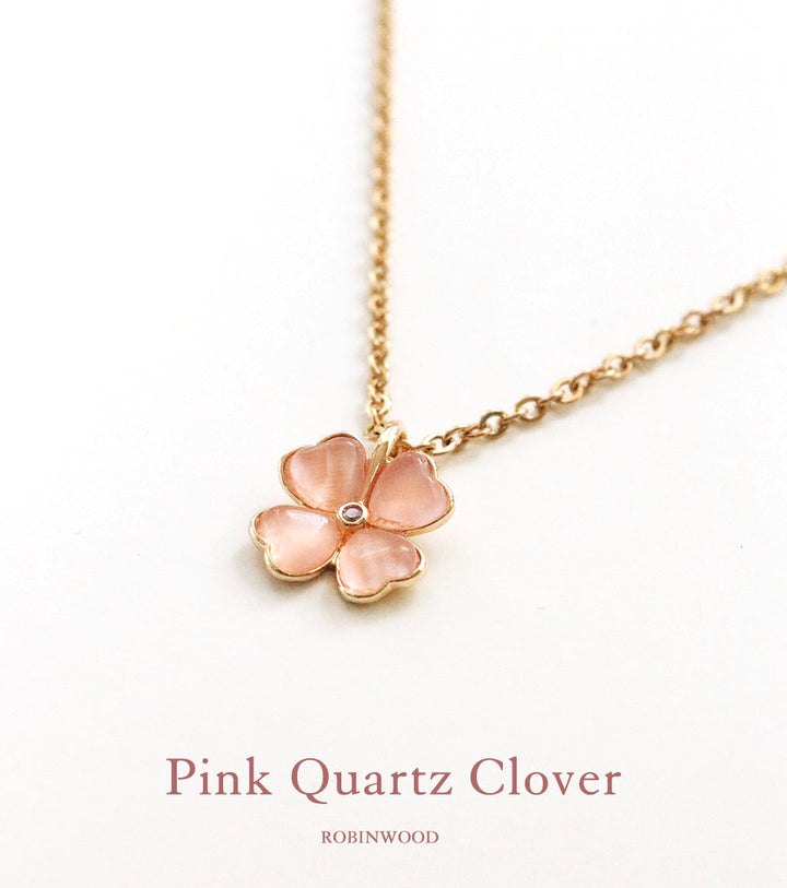 Limited Collection " Rose Quartz Clover " Series, Robinwood Masterpieces