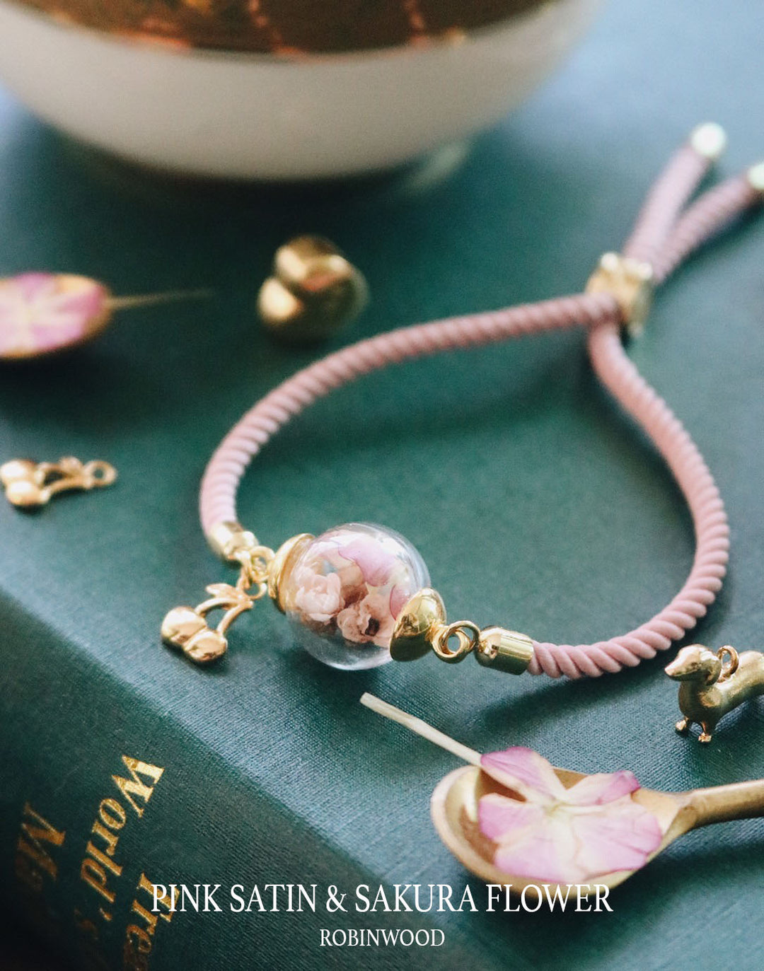 "June Edition" SAKURA Design & 14K Pink SATIN Series ", ดอกไม้ที่กำหนดเอง, robinwood