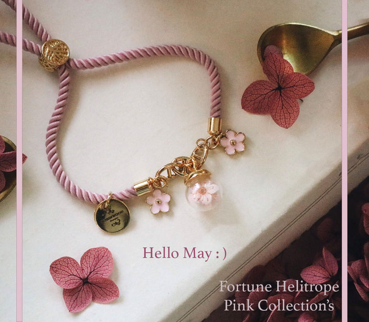 Fall In Love "May Collection's " & "Eternal Love heliotrope Pink Limited Series" สร้อยข้อมือหนังซาตินสีชมพู, robinwood, ผลงานชิ้นเอก, yut sila