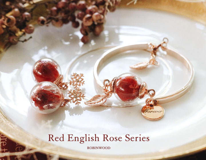 English Rose Collection's " Snow Flake & Eternal Love Set ", Christmas & Valentine Limited Series, Robinwood