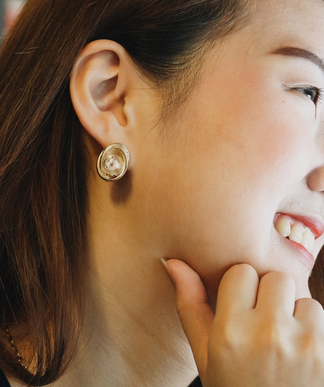 16K K Gold British Warm Bird Nest From Love, Holy White Flower, Elegant Design, Robinwood, Yut sila, Gift for Her