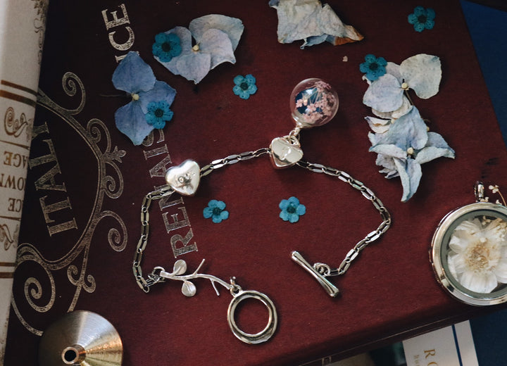 Classic 92.5 K Sterling Silver Edition " Forever Love " Design with Unique Romance bledning, Heart with Love ,Robinwood, yut sila, Gift for her, Art Design