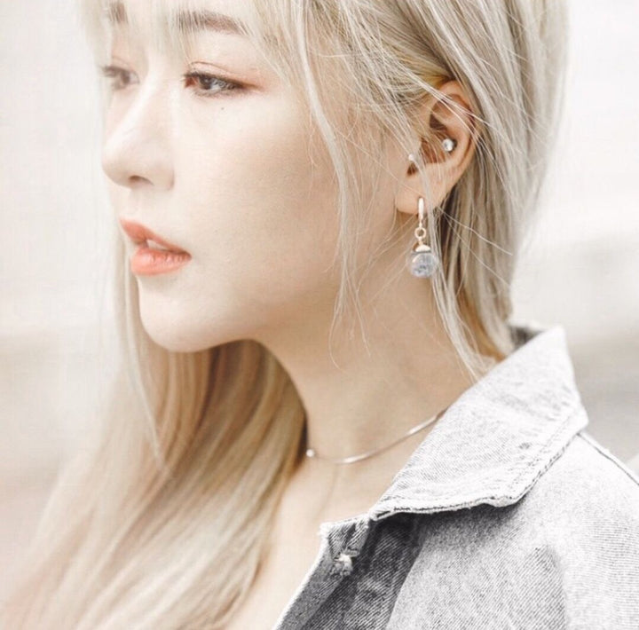 " November Collection " SAKURA Forest Design, Rosegold Classic Earring, Robinwood