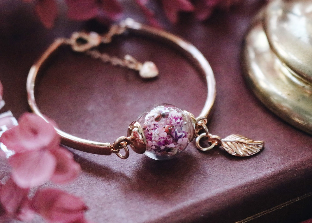 " Pink Heaven Fall Rosegold Cuff Adjusatble Bracelet " Design, Robinwood, Masterpieces, Yut Sila