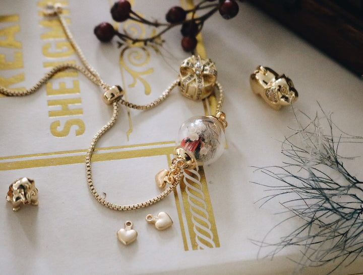 14 K Gold " Chritmas December Memory " Snake Adjustable  Chain, Memory of Christmas eve , Rbinwood, gift for her, ของขวัญวันคริสมาสต์