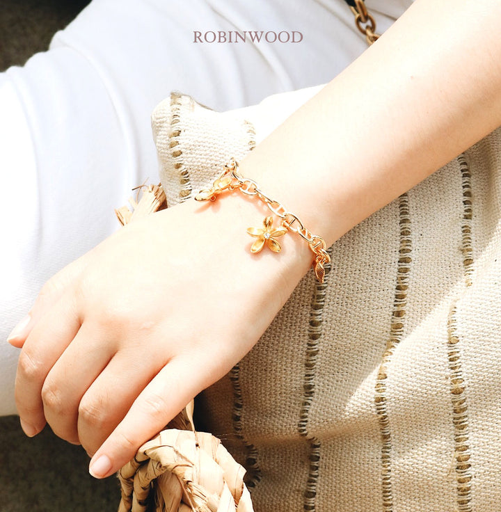 " Limited Collection " Golden Shower Flower Design, Special Series, Robinwood, Adjustable Size