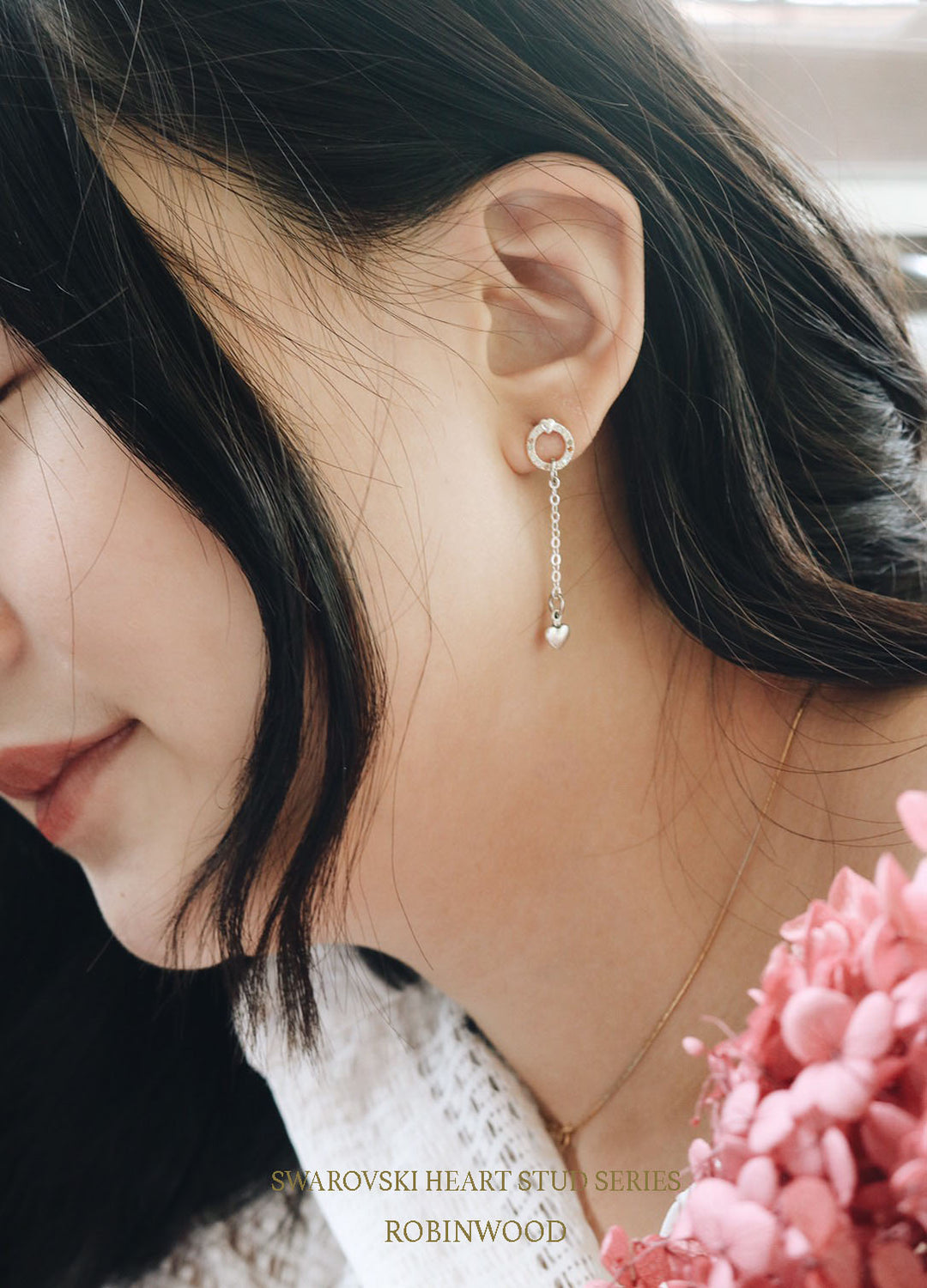 July Collection " Swarovski Heart Series", 92.5 K Sterling Silver, Robinwood