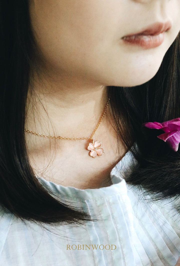 Limited Collection " Rose Quartz Clover " Series, Robinwood Masterpieces