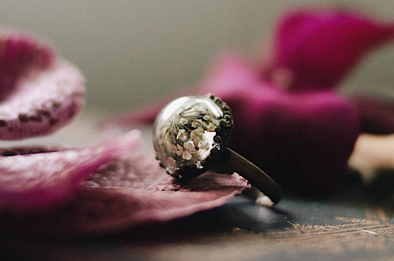 Set, Poetic Design with dandelion, White Queen Anne  flower ,Everyday Necklace , Bracelet,Woodland jewelry - robinwood