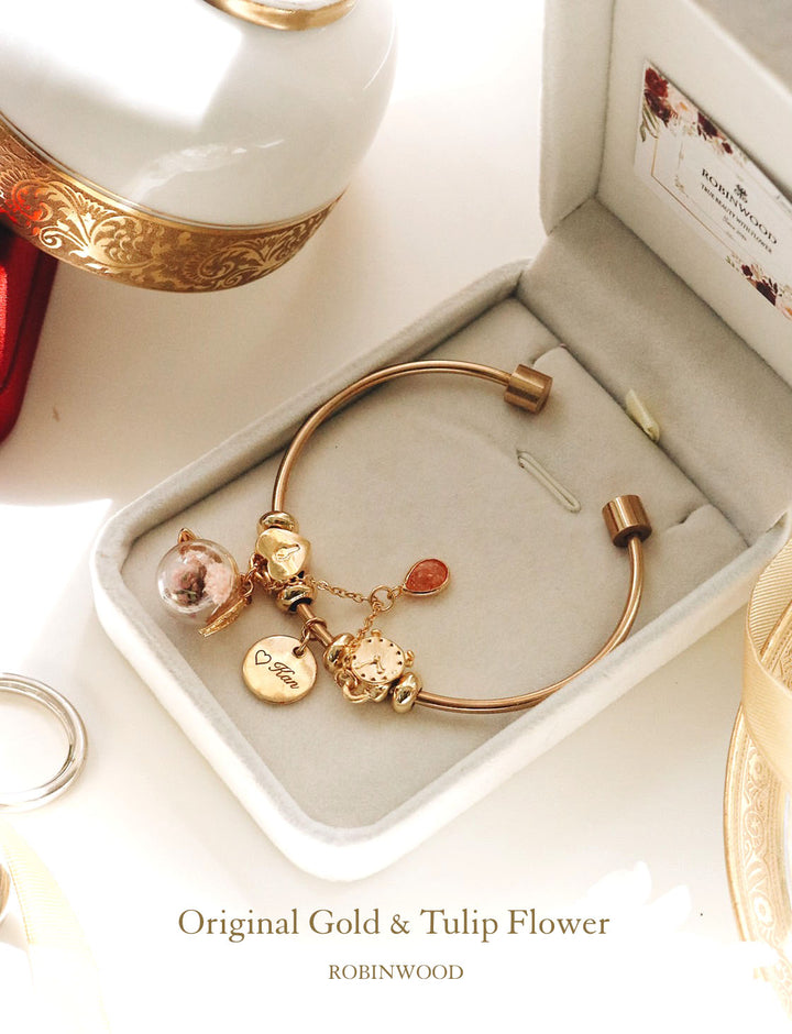 Limited Collection's " Tulip Gold & Original Bracelet, Rose Quartz ", Robinwood, Limited Pieces 88