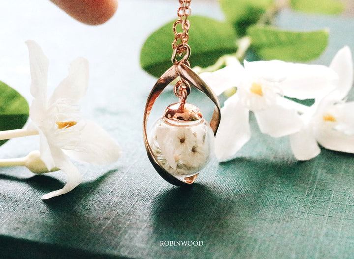 "Mother's Day" Collection Limited, " Jasmine Love & Infinity Necklace, Robinwood