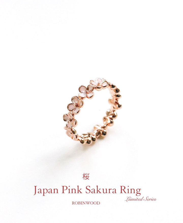 " Limited Collection's ", Japan Sakura Pink Ring, Love Series, Robinwood Masterpieces