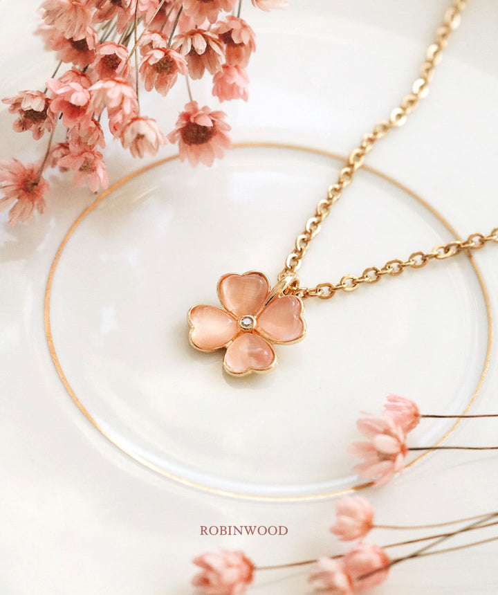 Limited Collection " Rose Quartz Clover " Series, Robinwood Masterpieces