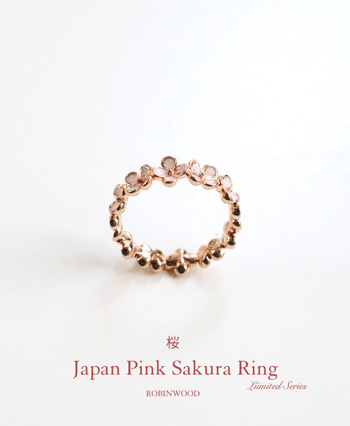 " Limited Collection's ", Japan Sakura Pink Ring, Love Series, Robinwood Masterpieces