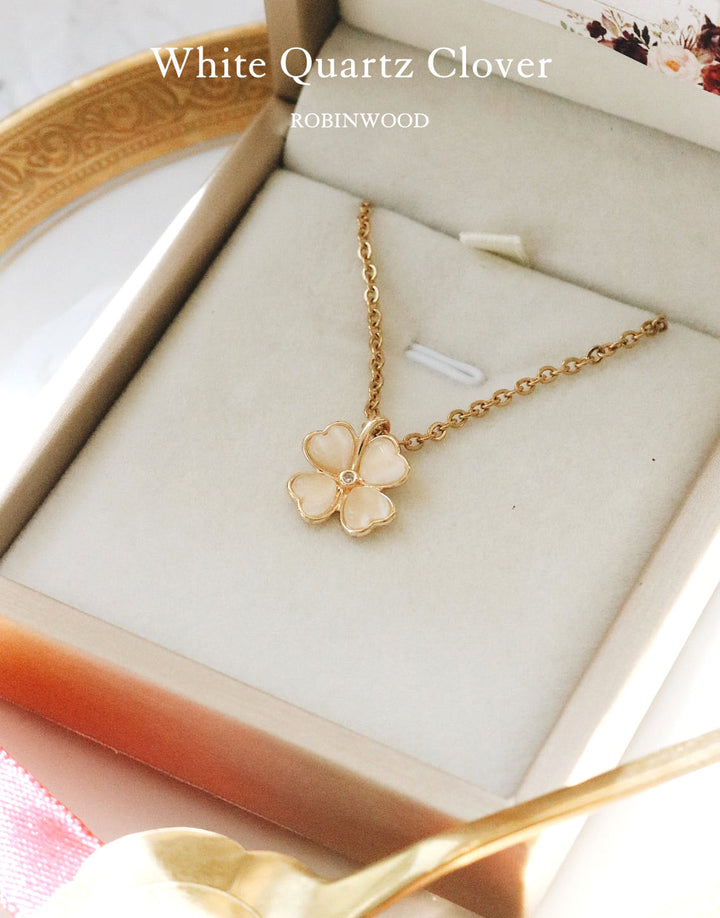 Limited Collection " Clear White Quartz Clover " Series, Robinwood Masterpieces