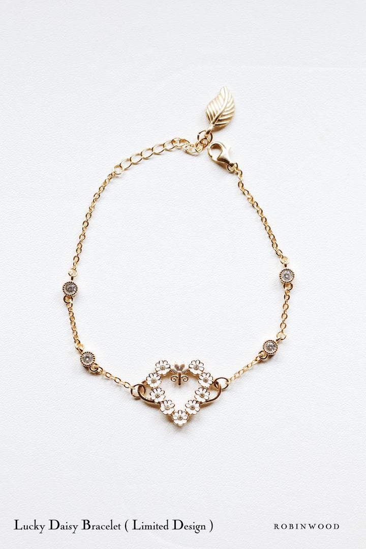 LIMITED DAISY COLLECTION'S : LUCKY DAISY SIGNATURE ADJUSTABLE SIZE BRACELET, ROBINWOOD MASTERPIECES