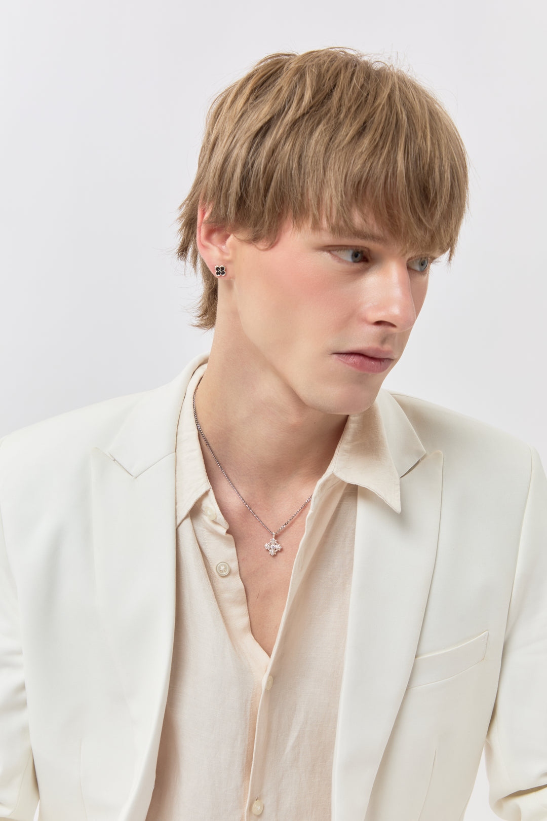 Limited Collection's " Fleur-De-Lis Clover Black Signature Earrings, RobinWood