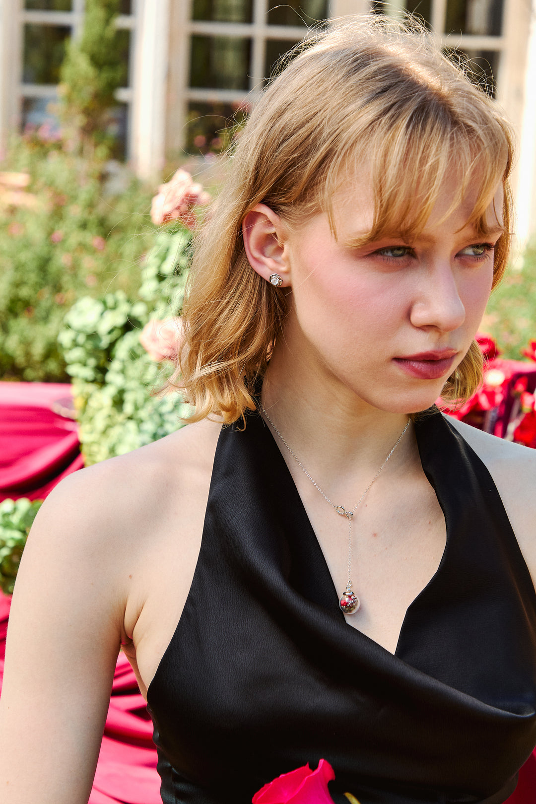 Limited Valentine Collection's English Austin Rose Earrings