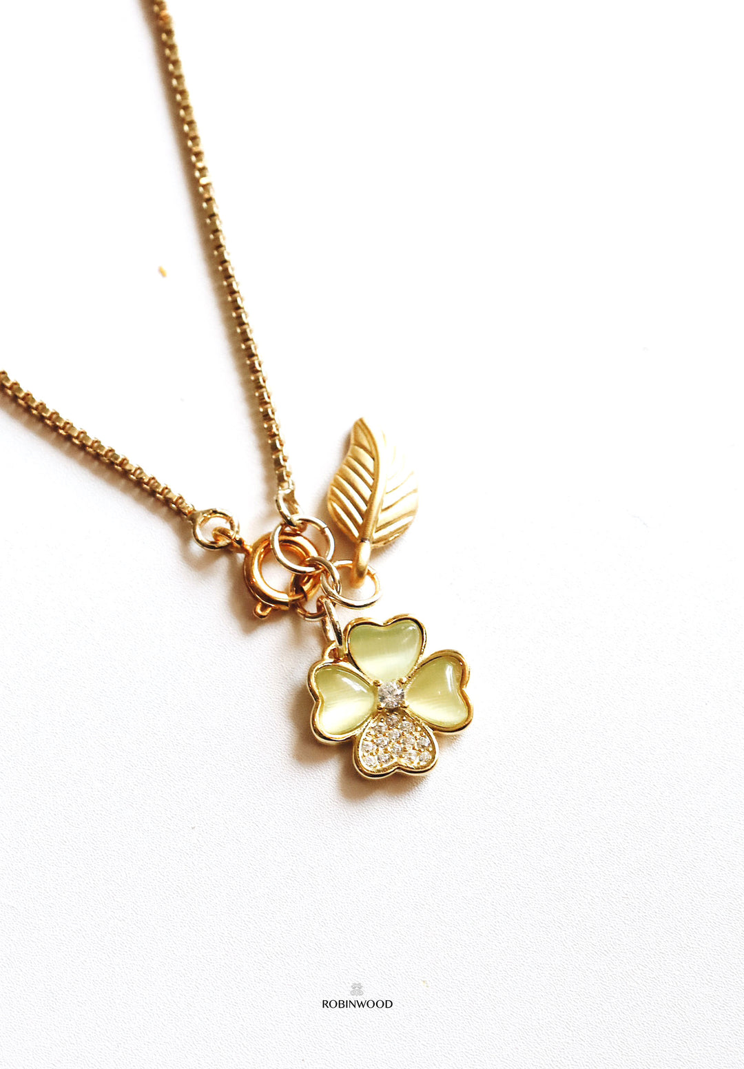 Limited 50pcs Collection's " Pave Light Green, Peridot, Gem of the Sun Clover "14-19 CM  Bracelet, Adjustable Size