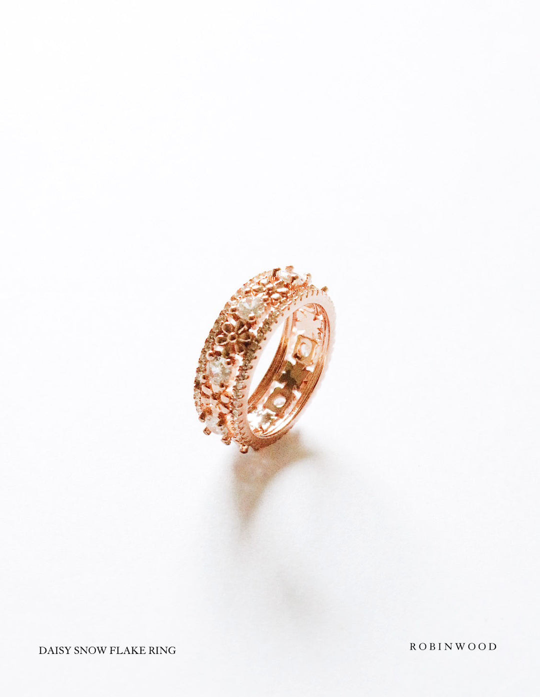 Limited Collection's " Daisy Snowflake Rose Gold Ring, Masterpieces, Robinwood