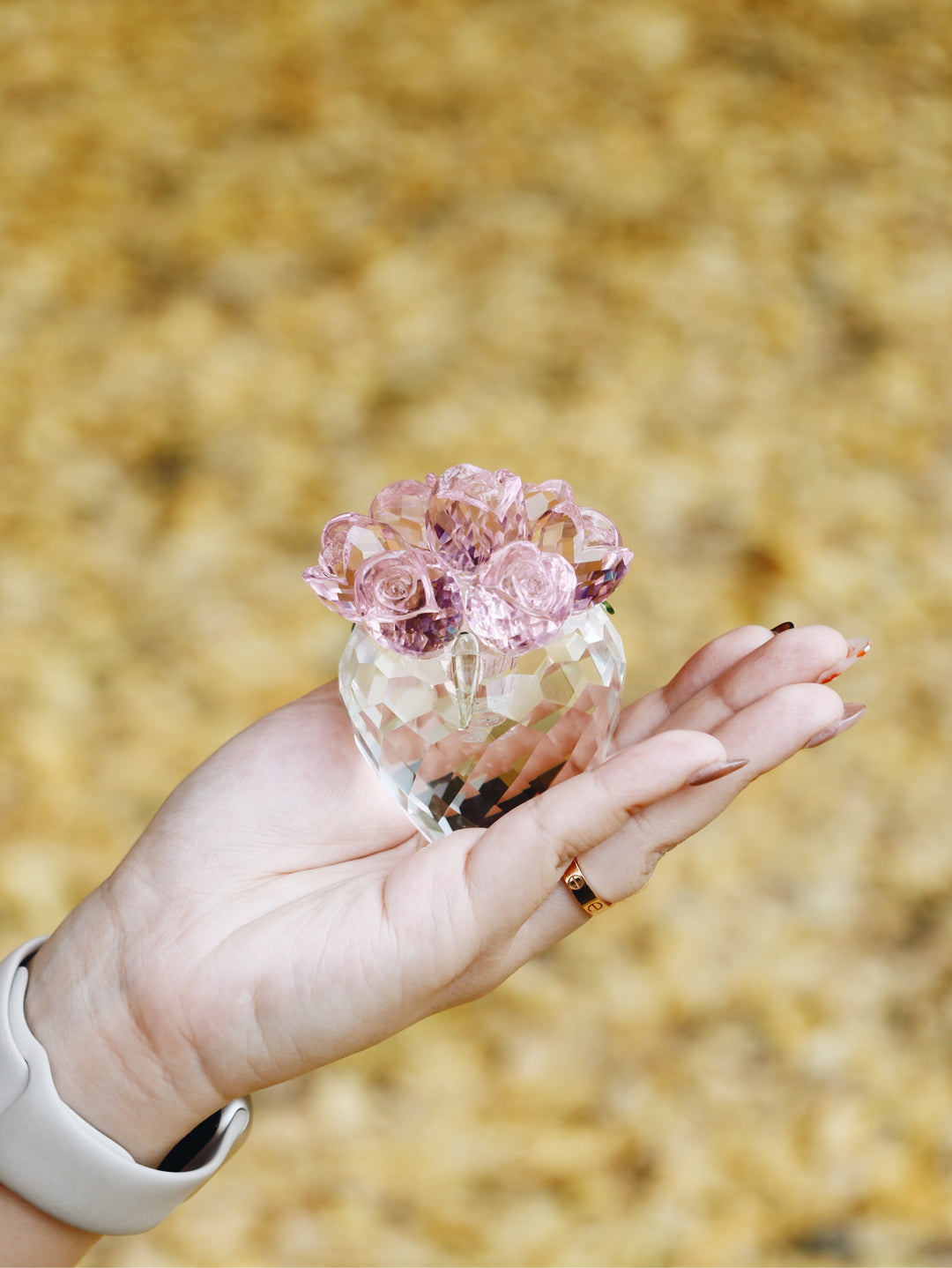 Pre-order Limited Valentine : Austin Pink Rose Crystal, SS26