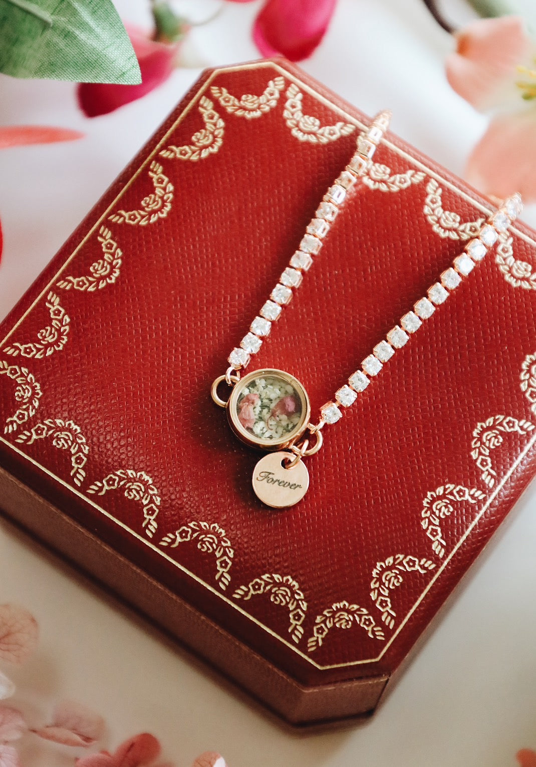 Limited Valentine Collection's " Keepsake Locket & Pink Heather Flower, Memorable Jewelry By RobinWood.