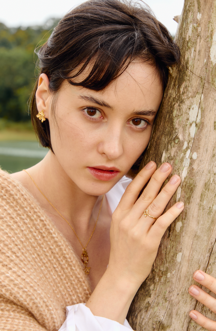Limited Fall/Winter Ginkgo Ring, Symbol of Hope & Longevity