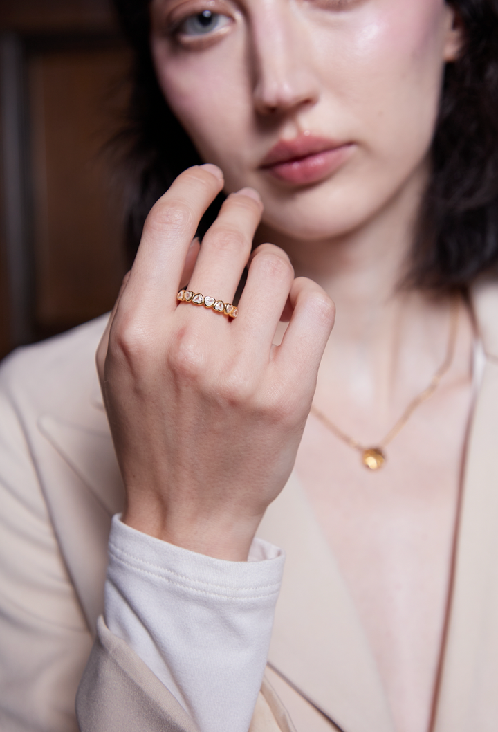 Valentine Limited Set " Austin Rose Set (  Ring + Earrings )